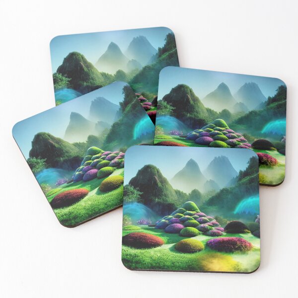 Item preview, Nature series - Green Mountain Peaceful landscape designed and sold by Elflena.