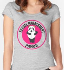 Sexual Harassment Panda Women's Fitted Scoop T-Shirt