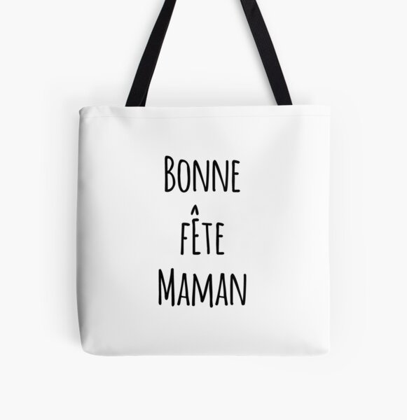 Bonne Fête Maman All Over Print Tote Bag