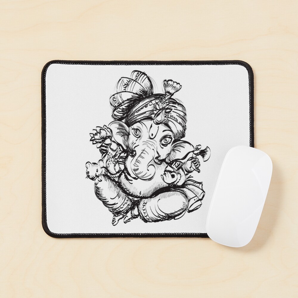 Poster of happy ganesh chaturthi god face Vector Image
