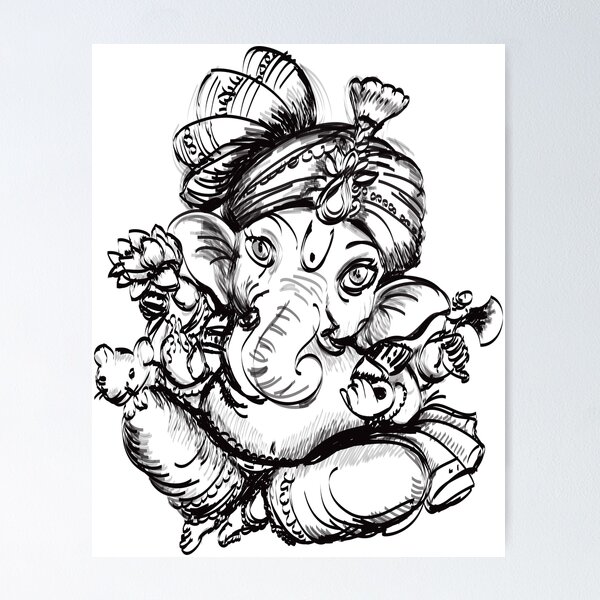 Step by Step Guide to Drawing Ganpati Bappa