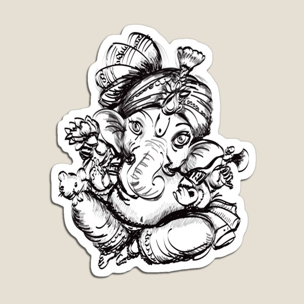 Buy Original Ganesh Drawing God Goddess Inspired Wall Decor for Home &  Office Unique Spiritual Ganesha Painting Divine Wall Art Home Decor Online  in India - Etsy