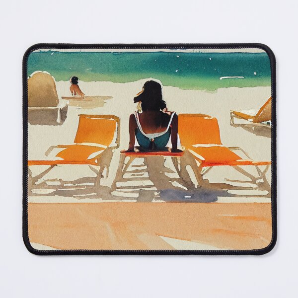 Item preview, Tanned woman sunbathing at the beach designed and sold by recollectionsv.