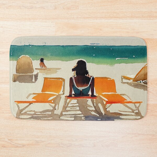 Item preview, Tanned woman sunbathing at the beach designed and sold by recollectionsv.