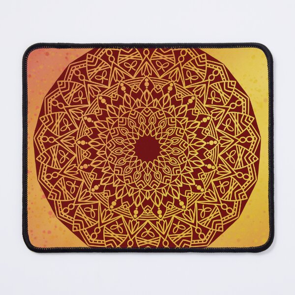 Item preview, yellow orange mandala designed and sold by SoftCanBear.