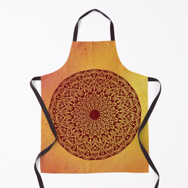Item preview, yellow orange mandala designed and sold by SoftCanBear.