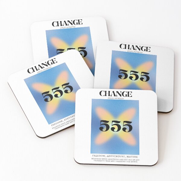 Item preview, Change - 555 Angel Number - Aura Gradient Design designed and sold by PurpleNotebook.