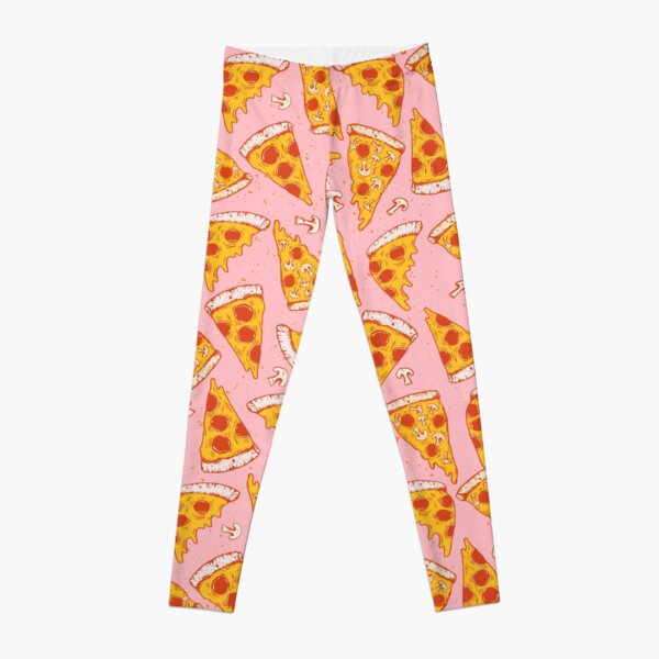Pizza Night - Pink Leggings