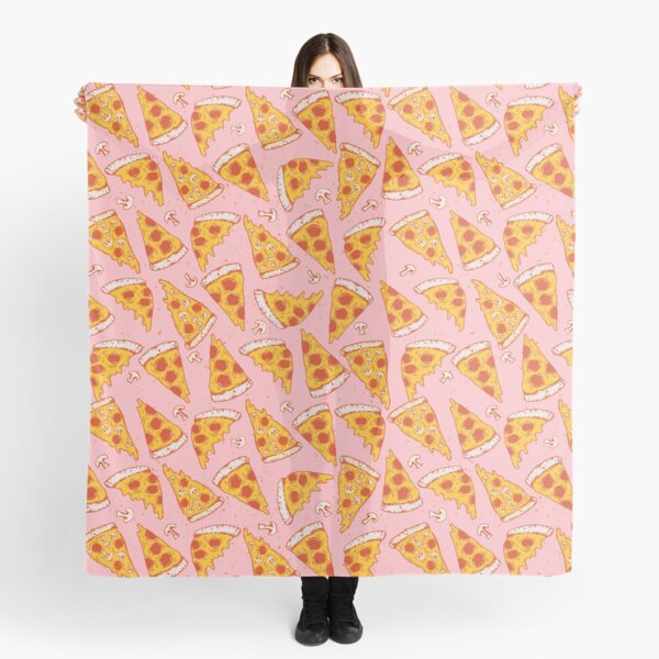 Pizza Night - Pink Scarf