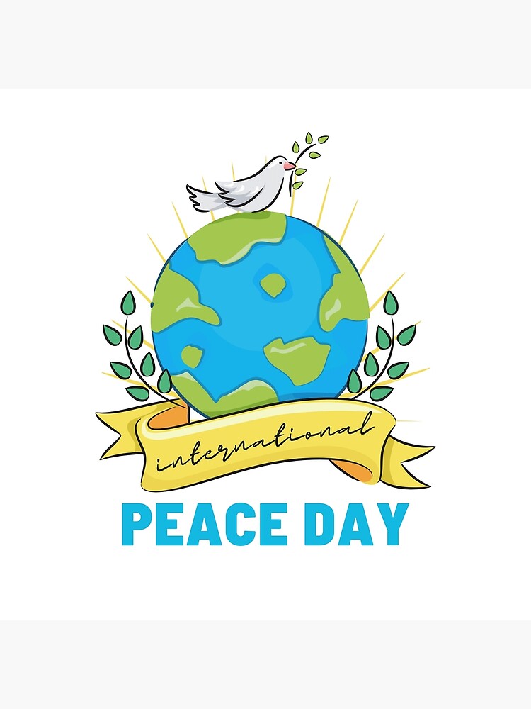 Premium Vector | World peace day, 21 september card design. peace day hand  drawing vector
