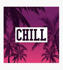 Tropical Chill Quote Photographic Print