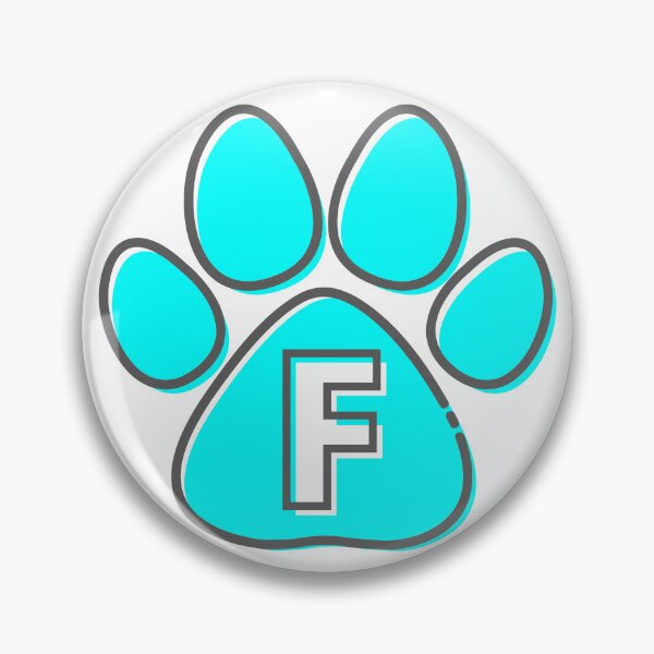 Item preview, Blue Paw Monogram F designed and sold by Coffee Lifestyle.