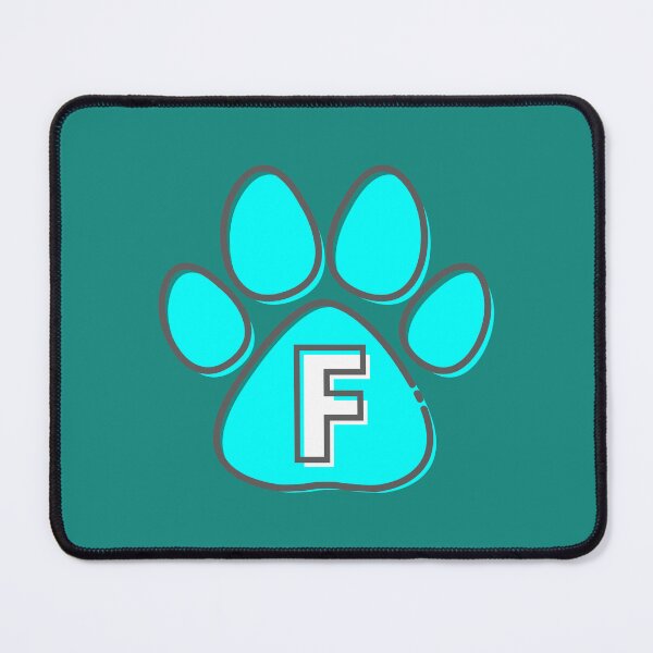 Item preview, Blue Paw Monogram F designed and sold by Coffee Lifestyle.