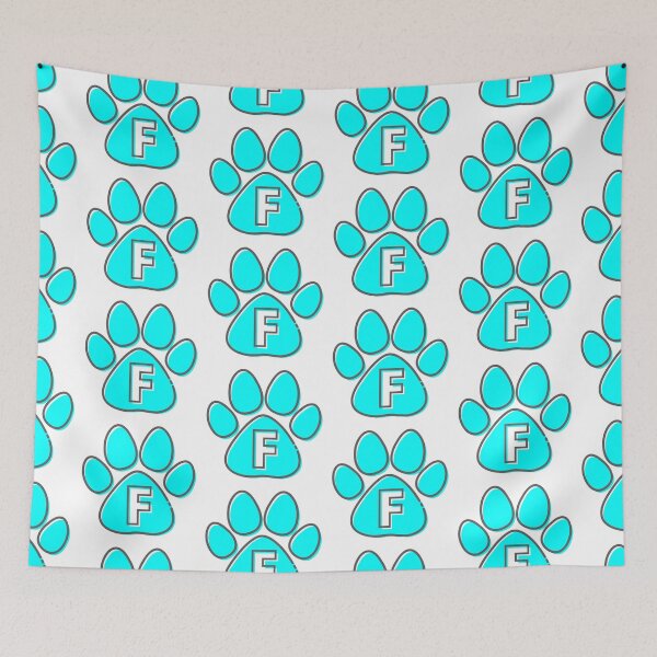 Item preview, Blue Paw Monogram F designed and sold by Coffee Lifestyle.