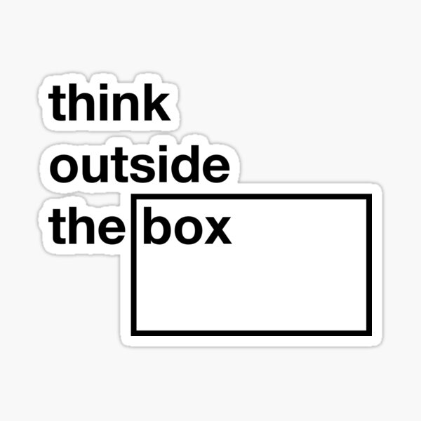 Think Outside Sticker — Feel-good stickers, cards, & pins