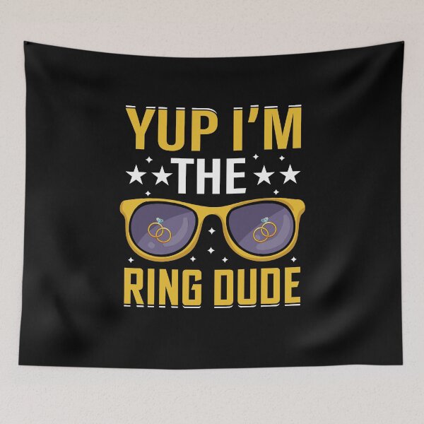 Item preview, Funny Yup I'm The Ring Dude Wedding Bearer Marriage Party designed and sold by Best Designer.