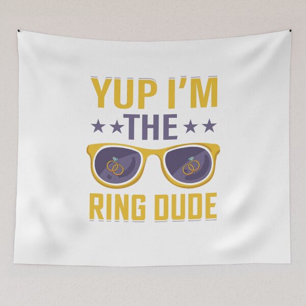 Item preview, Funny Yup I'm The Ring Dude Wedding Bearer Marriage Party designed and sold by Best Designer.