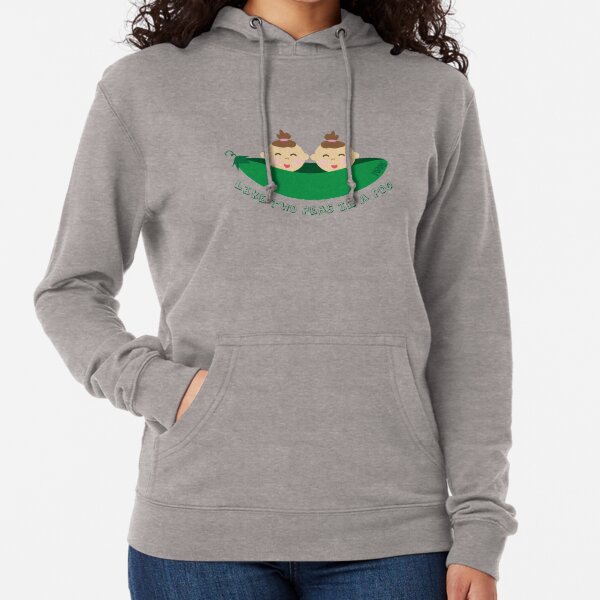 Peas in a Pod (girl/girl twins) Lightweight Hoodie