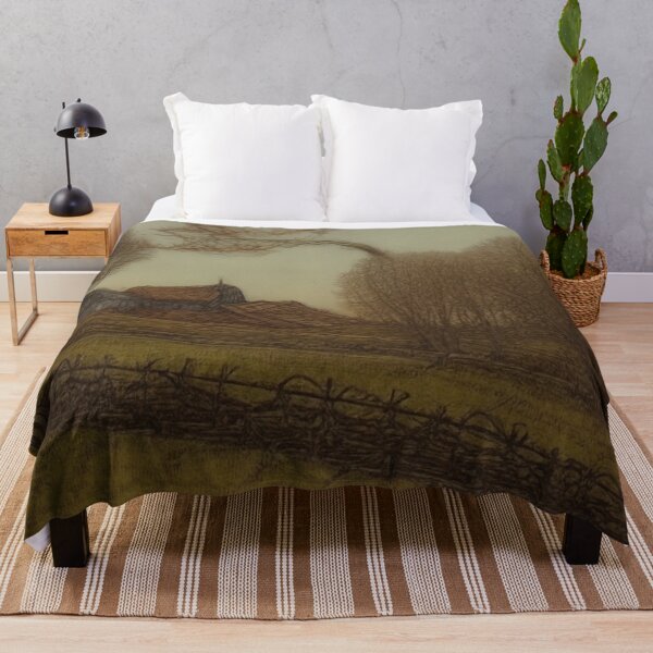 Item preview, old countryside fields landscape designed and sold by AImatte.