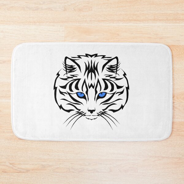 Item preview, Wild cat with big bright blue eyes, unique gift ideas for cat lovers, cat owners, cat mom’s and cat dad’s  designed and sold by haRexia.