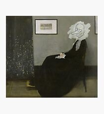 Whistler's Mother - Mr. Bean Photographic Print
