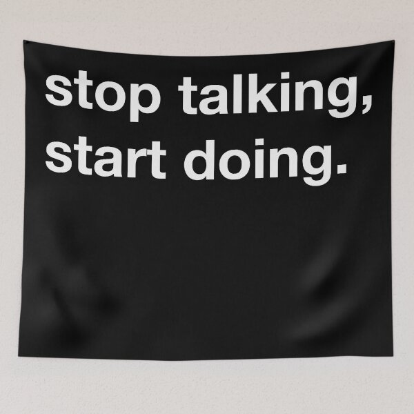 Item preview, Stop talking, start doing! designed and sold by annafokina.