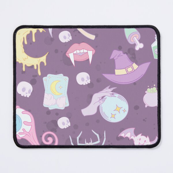 Item preview, Spooky Pastel Halloween All Over Seamless Print designed and sold by wickedsticker.