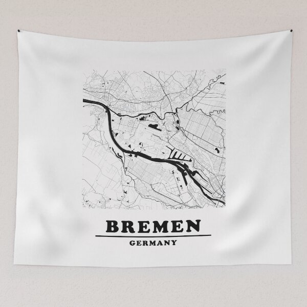 Item preview, Minimal Bremen Map designed and sold by Enea Kelo.