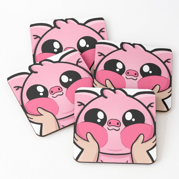 Item preview, Pancakes the pig with his cheeks squished designed and sold by xSnuffy.