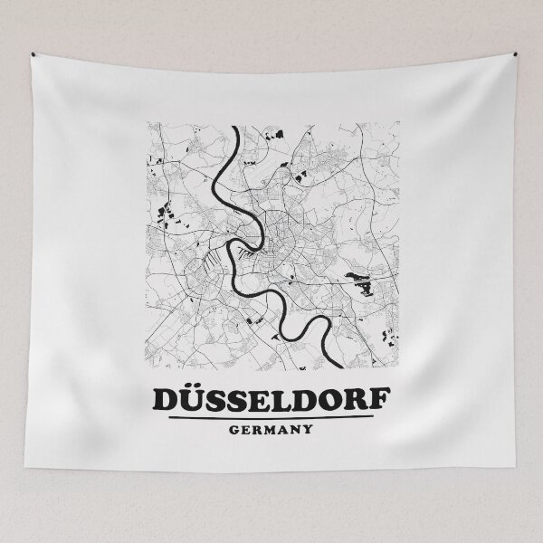 Item preview, Minimal Dusseldorf Map designed and sold by Enea Kelo.