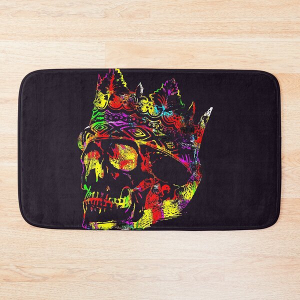 Item preview, King skull,  colorful designed and sold by artbleed.