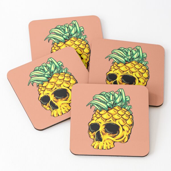 Item preview, pineapple skull designed and sold by si3iy.