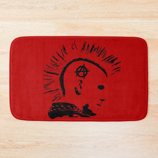 Item preview, Punk Rock Rocker with Mohican and Anarchy Symbol designed and sold by peterpaz.
