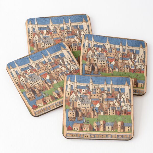 Item preview, Tapestry of Medieval City designed and sold by IlluminatedPage.