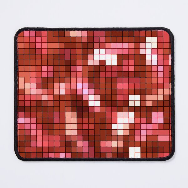 Red Grid Mouse Pad