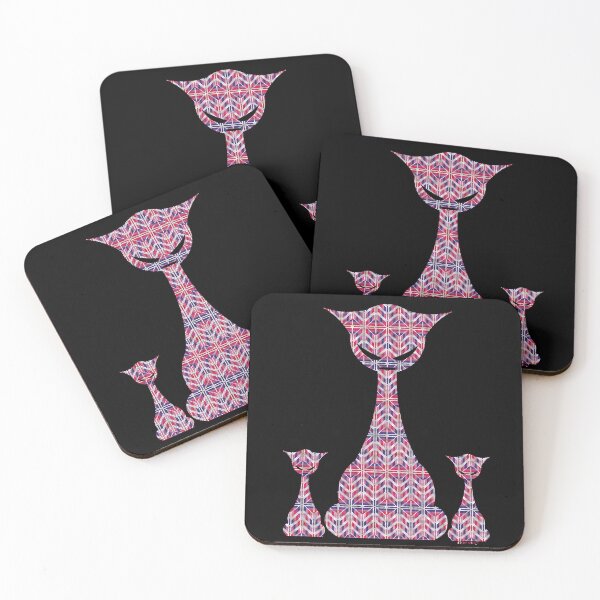 Item preview, The Endelbert family the austere looking cats designed and sold by PolairmozaiC.