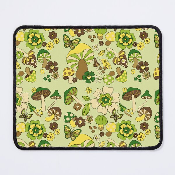 Item preview, Retro Green Mushrooms  designed and sold by idrawhumans.