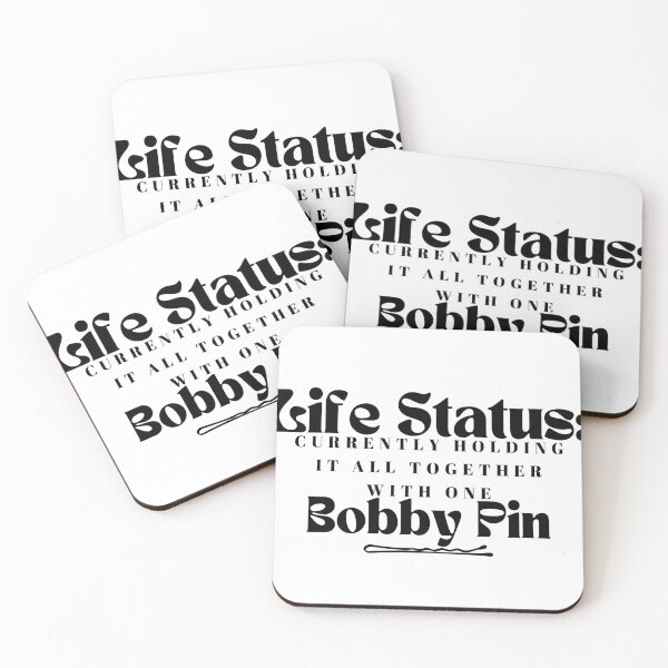 Item preview, Life Status: Currently Holding It All Together With One Bobby Pin / Mom / Teacher / Funny/ Sarcastic  designed and sold by Alexa5454.