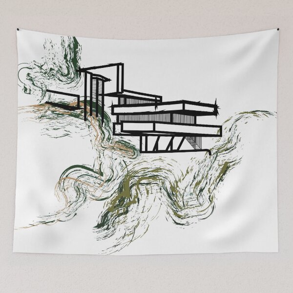 Item preview, Abstract Falling Water designed and sold by ArchiEnabled.