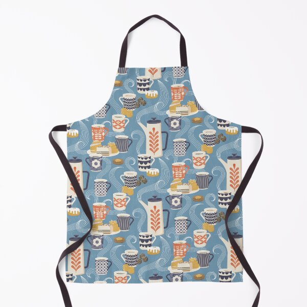 Item preview, Steaming coffee and Swedish treats - Pale blue designed and sold by appleyards.