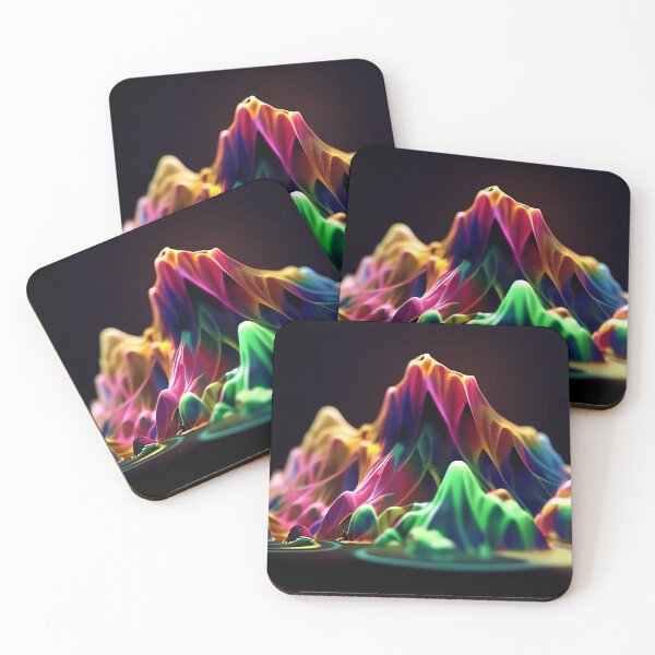 Item preview, Nature series - Multicolored Abstract Mountain  designed and sold by Elflena.