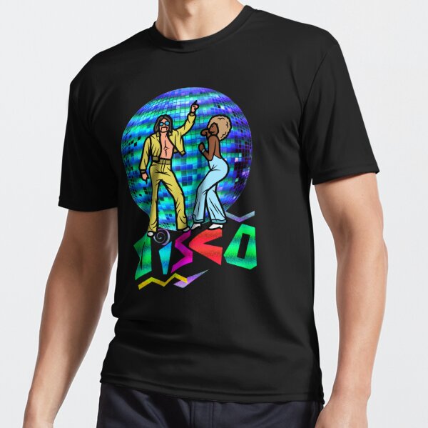 Disco Party. 70s Disco Fashion. 80s Disco Fashion.Purple Disco machine.   Active T-Shirt for Sale by ramazis