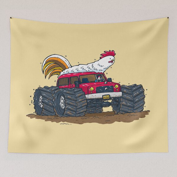 Item preview, Monster Truck Chicken designed and sold by nickv47.