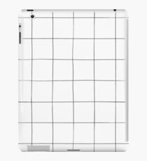 Black and white check, square, plaid pattern iPad Case/Skin