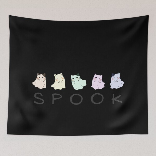Item preview, Cute Cat Ghosts - Halloween Spooky Season Kawaii designed and sold by SundaySoup.
