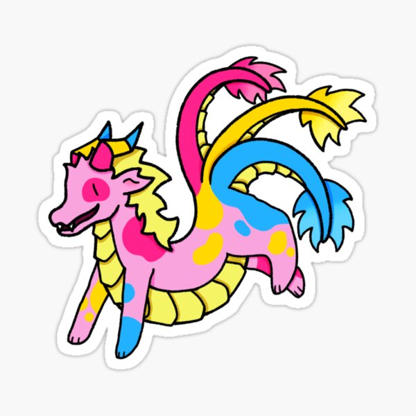 Pansexual Pride Dragon Sticker For Sale By Minus18 Redbubble 4314