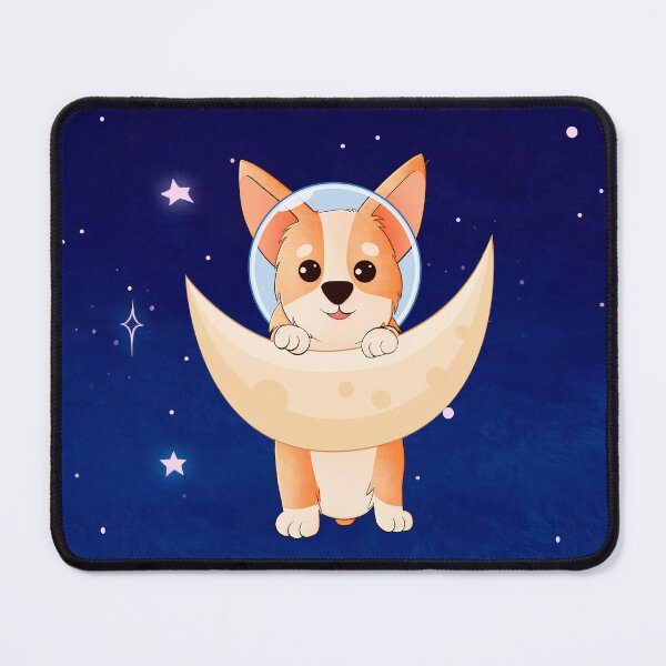 Item preview, Corgi holding on to the moon designed and sold by Ameliamaar.