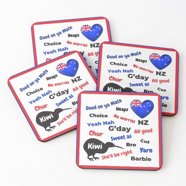 Item preview, New Zealand NZ Kiwi Words Expressions Slang Humor designed and sold by Down Downunder.