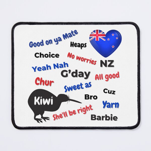 Item preview, New Zealand NZ Kiwi Words Expressions Slang Humor designed and sold by Down Downunder.