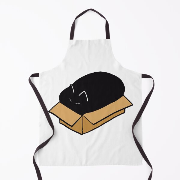 Item preview, If I fits I sits | Black Cat Sleeping in a Box designed and sold by RuggedRoo.